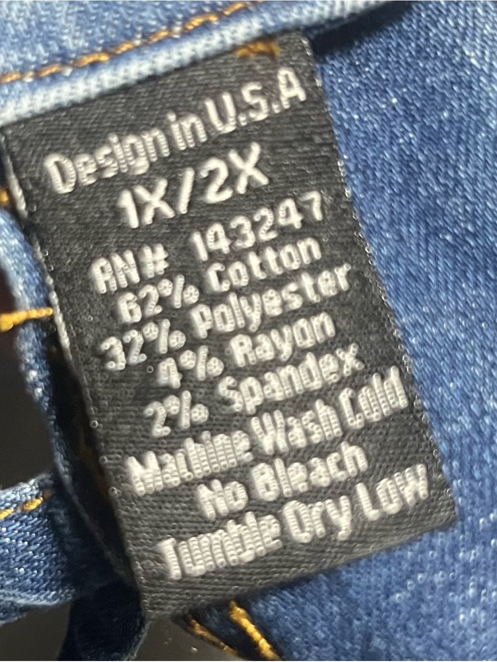 Knotty Girl 1X 2X Denim Jean Skirt Summer Festival Wear by Highlight - Picture 4 of 4
